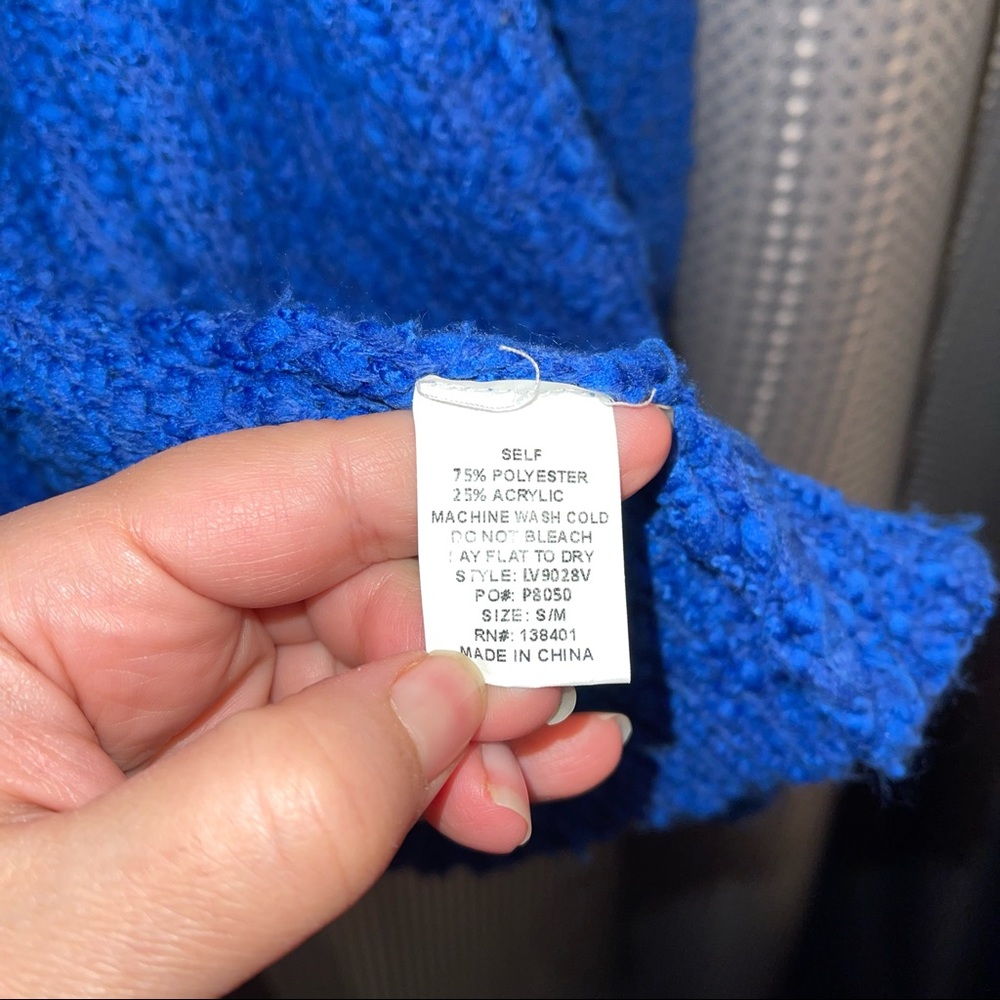 VICI Blue Fluffy Cardigan - Picture 4 of 6